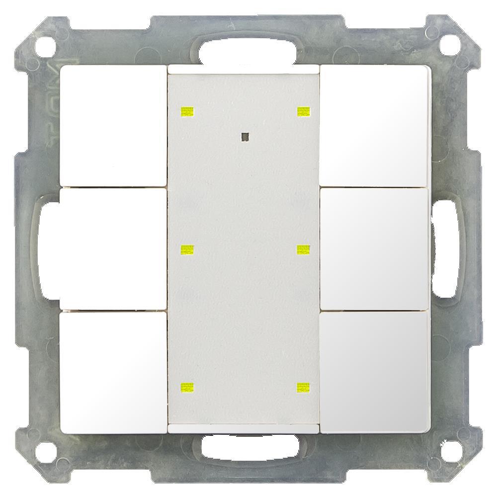 MDT BE-TA55P6.G2 - Push Button Plus 55 6-fold, White glossy finish