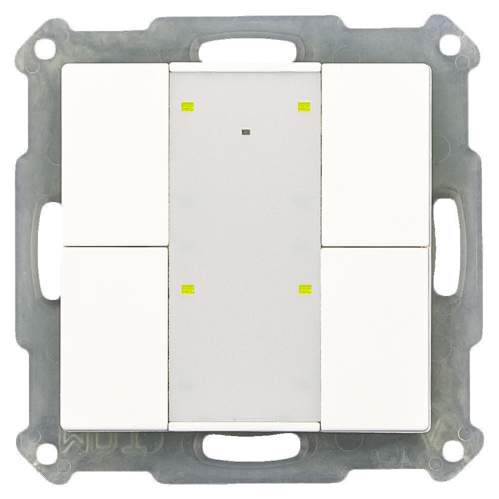 MDT BE-TA55P4.02 - Push Button Plus 55 4-fold, White matt finish