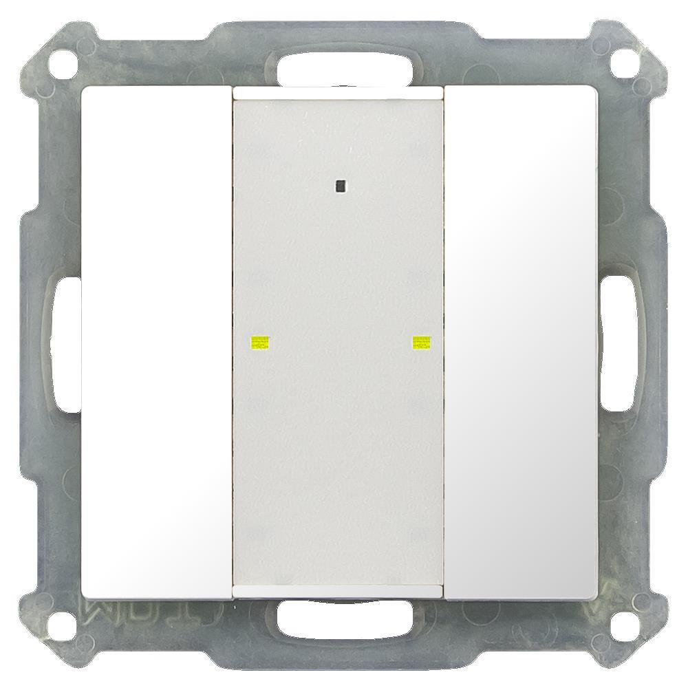 MDT BE-TA55P2.G2 - Push Button Plus 55 2-fold, White glossy finish
