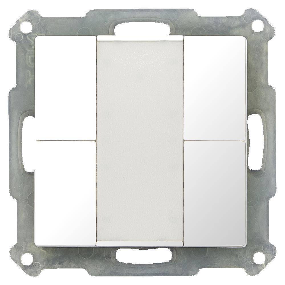 BE-TA5504.G2 - Push Button 55 4-fold, White glossy finish
