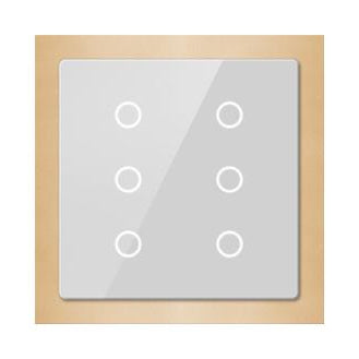 GVS CHTB-06_01.2.24 - Commande tactile KNX 6 boutons or (slim)