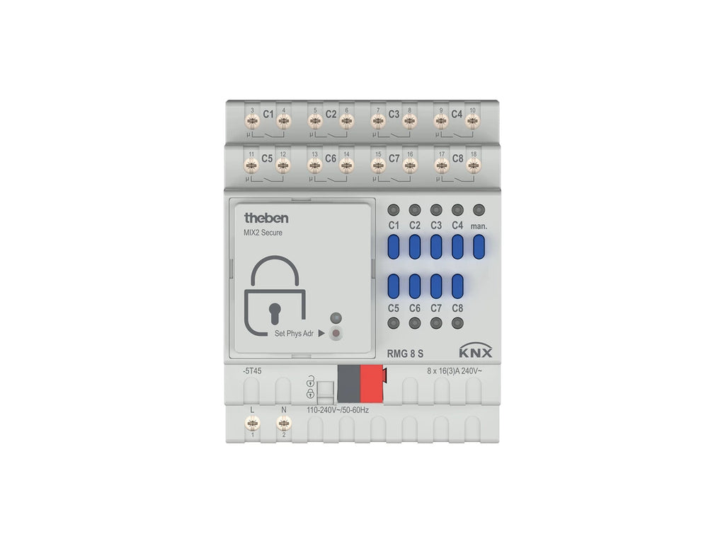 THE 4930220 RMG 8 S KNX Actionneur 8 contacts tout ou rien serie mix