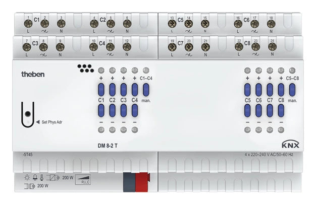 THE 4940285 Module variateur universel 8canaux DM 8-2 T KNX