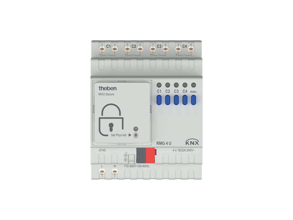 THE 4930223 Module base Actionneur commutation 4canaux + fonctions logiques RMG 4 U KNX