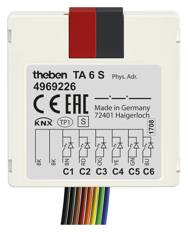 THE 4969226 Module encastré 6 entrees  TA 6 S KNX