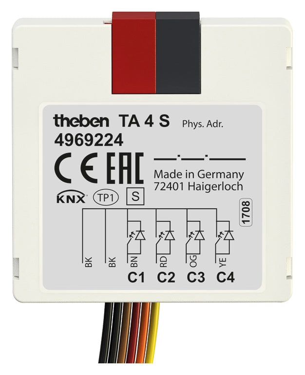 THE 4969224 Module encastré 4 entrees  TA 4 S KNX