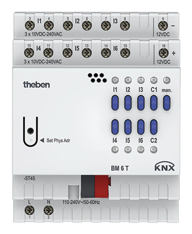 THE 4940230 Module 6 entrées binaires BM 6 T KNX