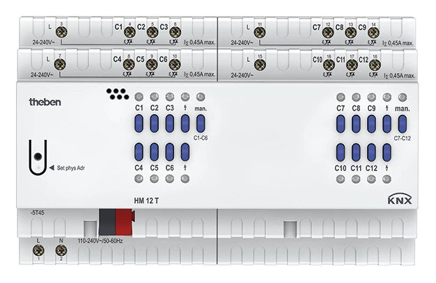 THE 4940245 HM 12 T KNX Actionneur 12canaux chauffage