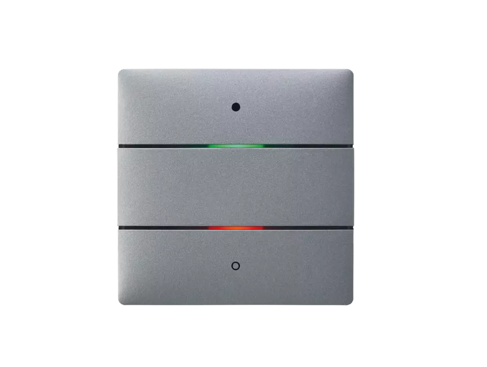 Bouton poussoir silver 2 canaux