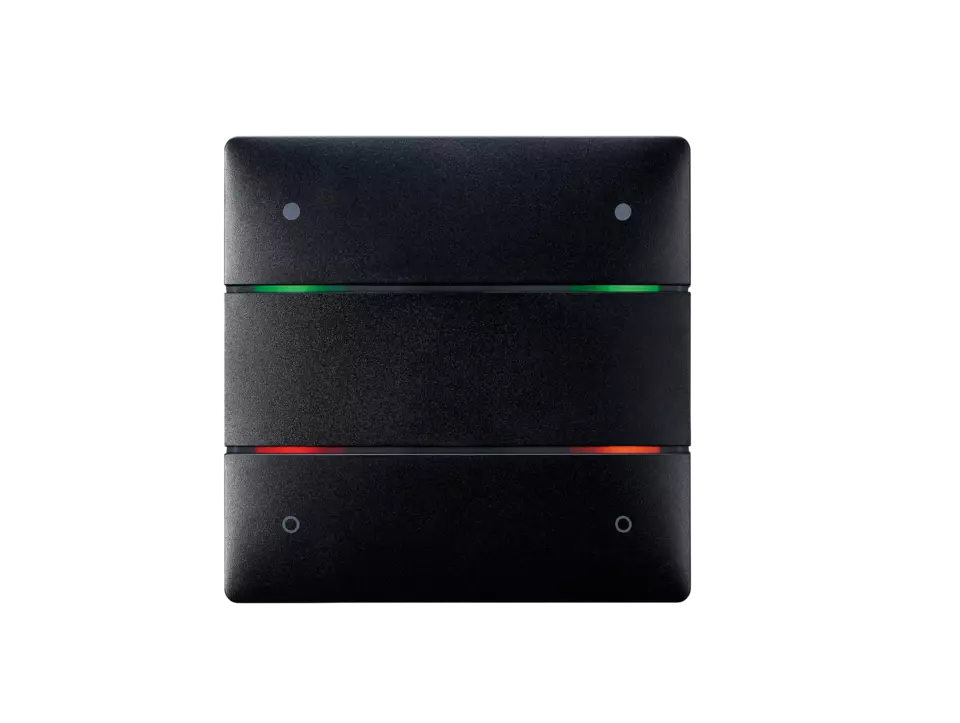 Bouton poussoir noir 4 canaux