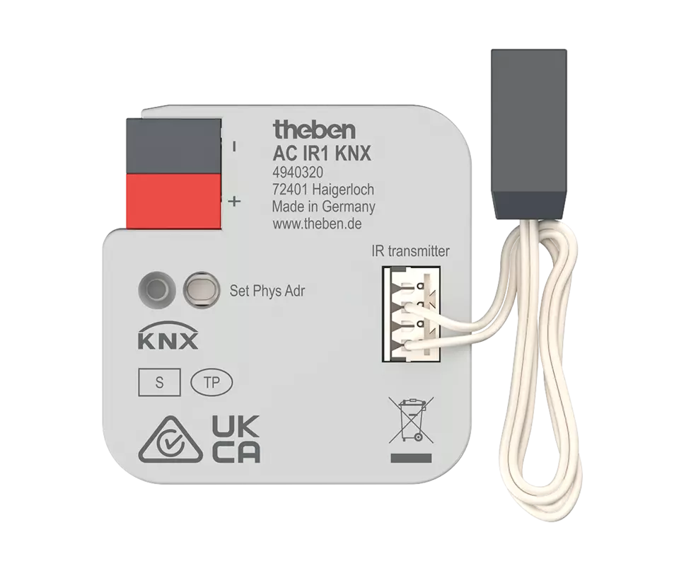 THE 4940320 Passerelle Split Unit KNX à récepteur Infrarouge pour climatiseurs